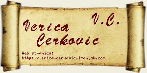 Verica Čerković vizit kartica